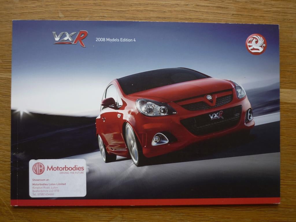 Vauxhall VXR (2008, Engels), Boeken, Auto's | Folders en Tijdschriften, Nieuw, Overige merken, Ophalen of Verzenden