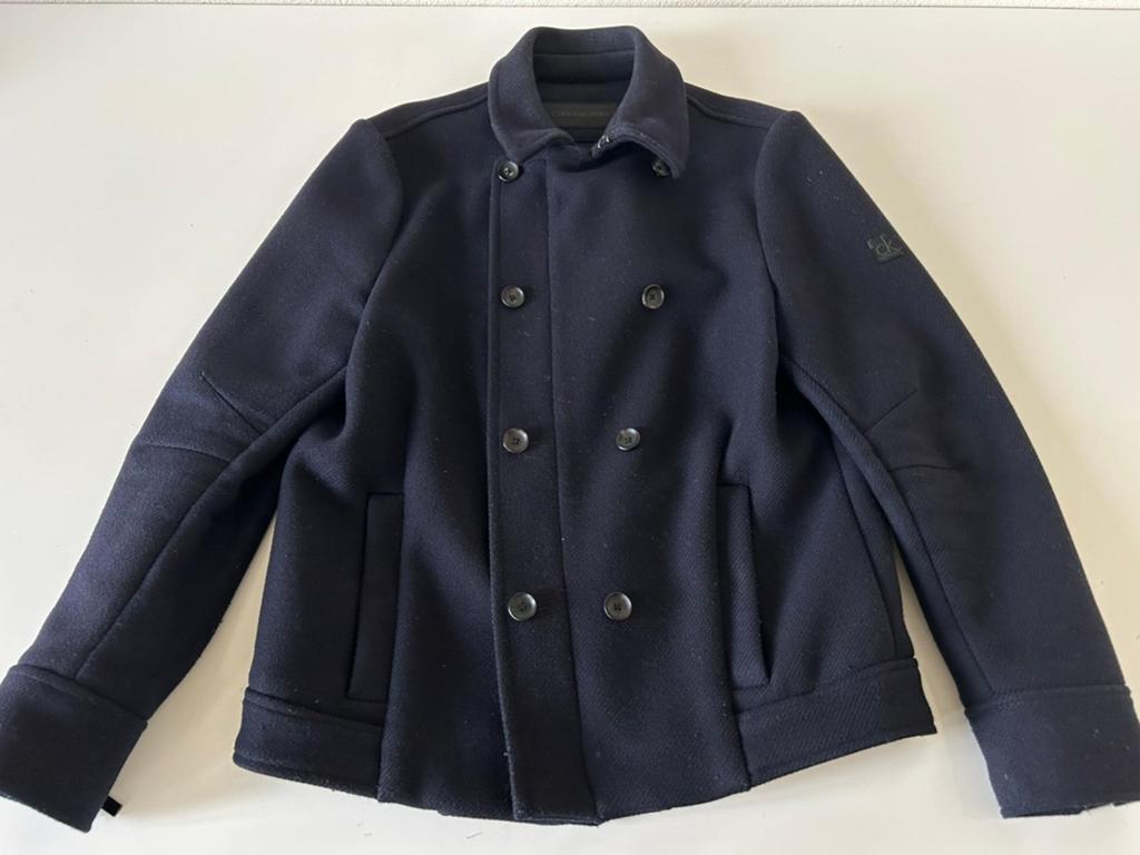 Calvin Klein Jeans Peacoat - Donkerblauw, Maat L, Kleding | Heren, Jassen | Winter, Maat 52/54 (L), Blauw, Ophalen of Verzenden