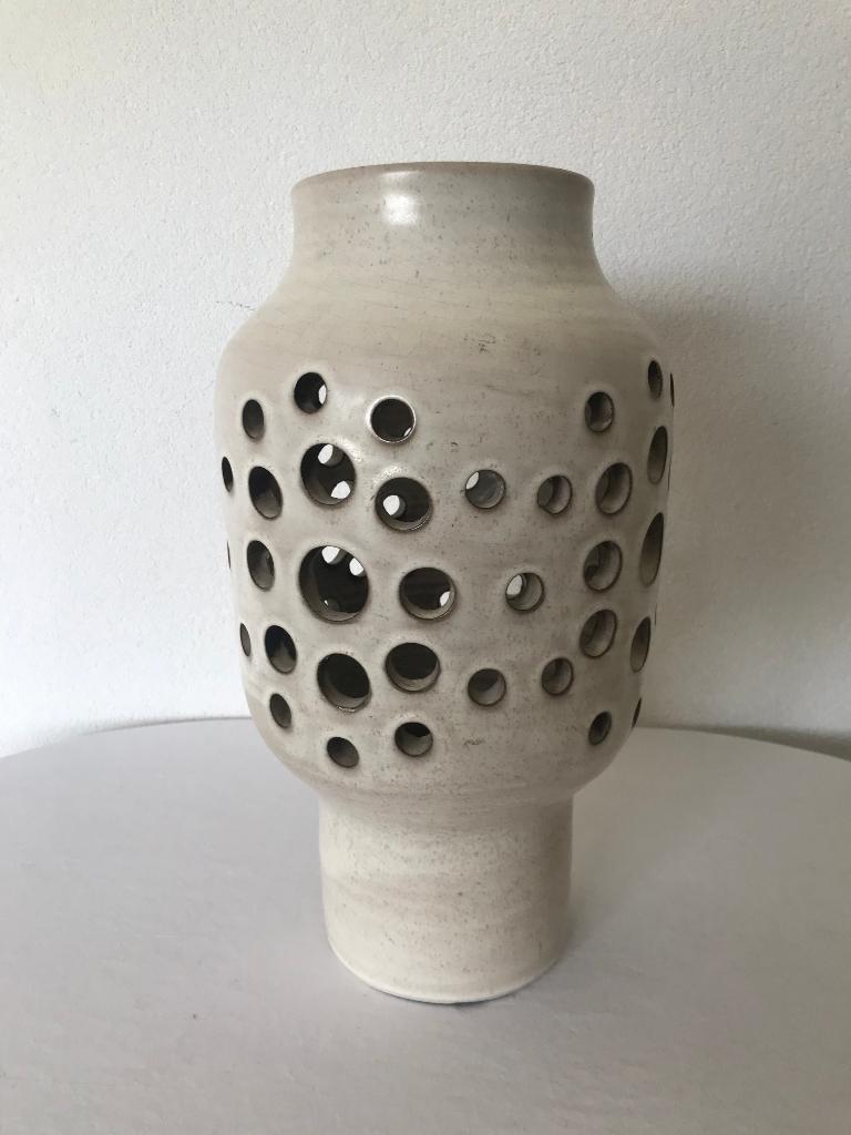 Vintage Aardewerk Lamp Vaas Jaren 60 70 Design Retro, Ophalen of Verzenden