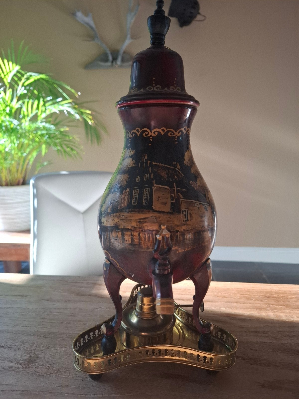 Hand beschilderde kraantjeskan, Antiek en Kunst, Ophalen
