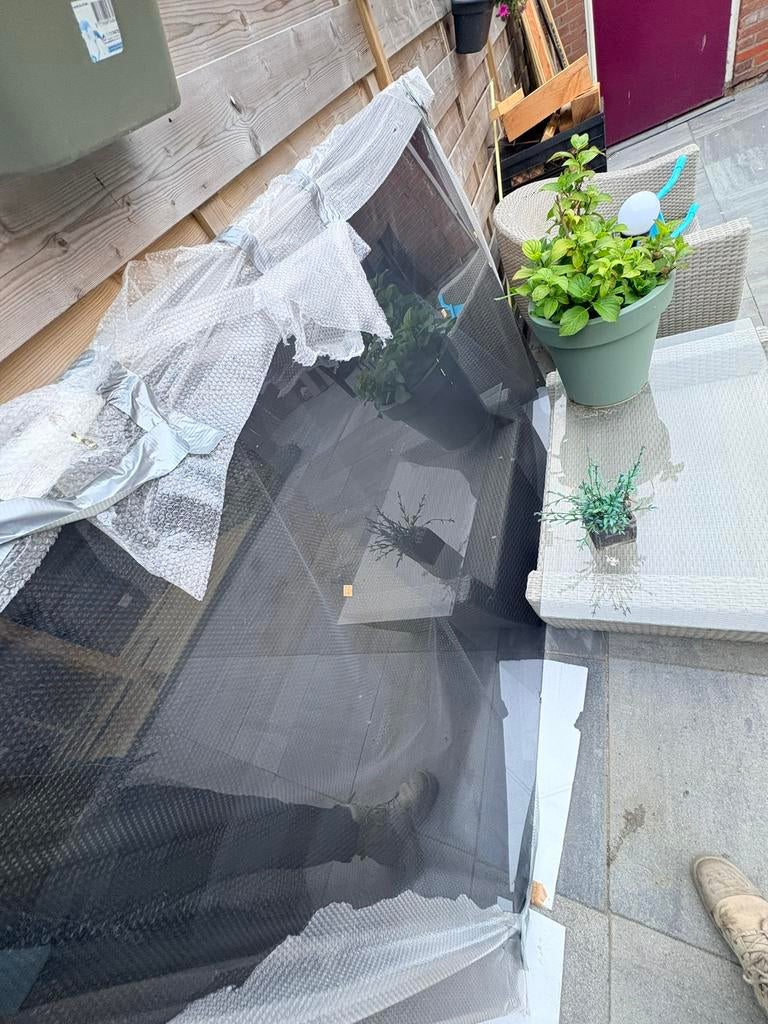 Glazen douche wand 140x200, Doe-het-zelf en Verbouw, Glas en Ramen, Ophalen, 160 cm of meer, Zo goed als nieuw, Glasplaat
