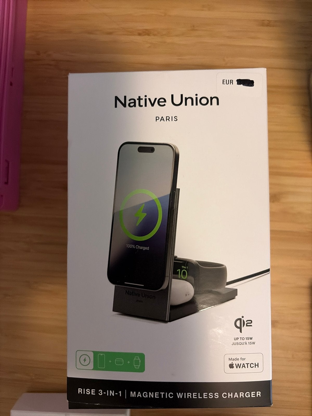 Native Union Rise 3-in-1 Magnetische Draadloze Oplader, Telecommunicatie, Mobiele telefoons | Telefoon-opladers, USB-C, Draadloze oplader