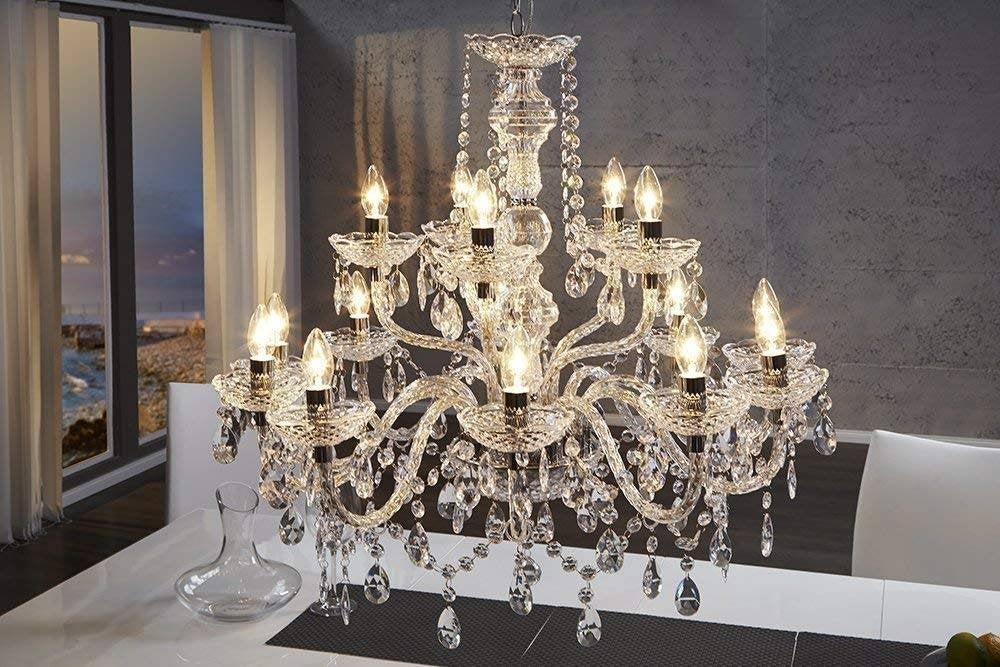 Elegante Design Rockbarok-Stijl Kroonluchter 15 - Arms. E14, Ophalen of Verzenden, Nieuw