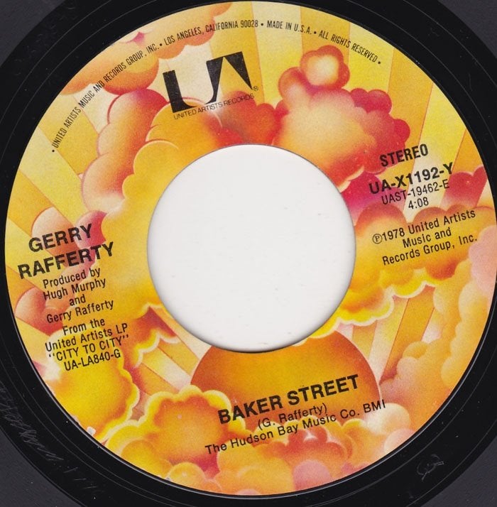 Gerry Rafferty - Baker Street 7", Cd's en Dvd's, Vinyl Singles, Verzenden, Zo goed als nieuw, 7 inch, Pop