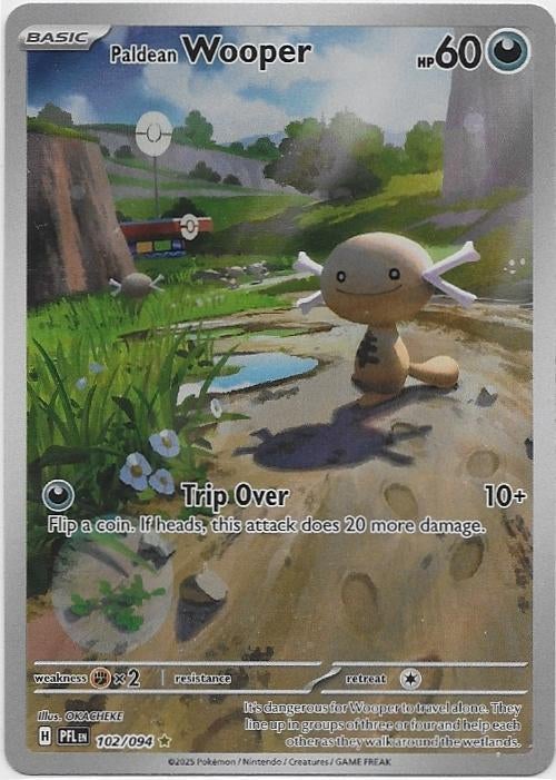 Phantasmal Flames,  Paldean Wooper [ir] 102/94, Verzenden, Nieuw, Losse kaart