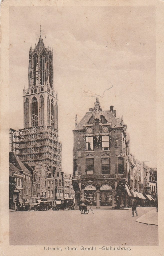 utrecht- oude gracht 1927, Ophalen of Verzenden, 1920 tot 1940, Utrecht