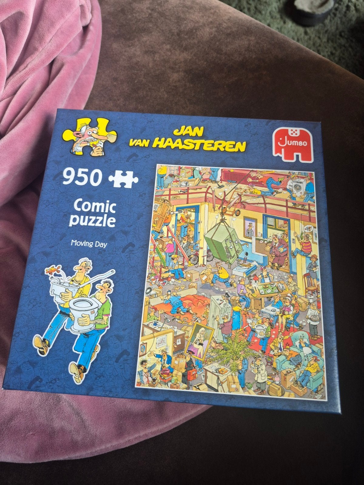 Jan van Haasteren Comic Puzzel - Moving Day (950 stukjes), Hobby en Vrije tijd, Ophalen, 500 t/m 1500 stukjes, Gebruikt, Legpuzzel