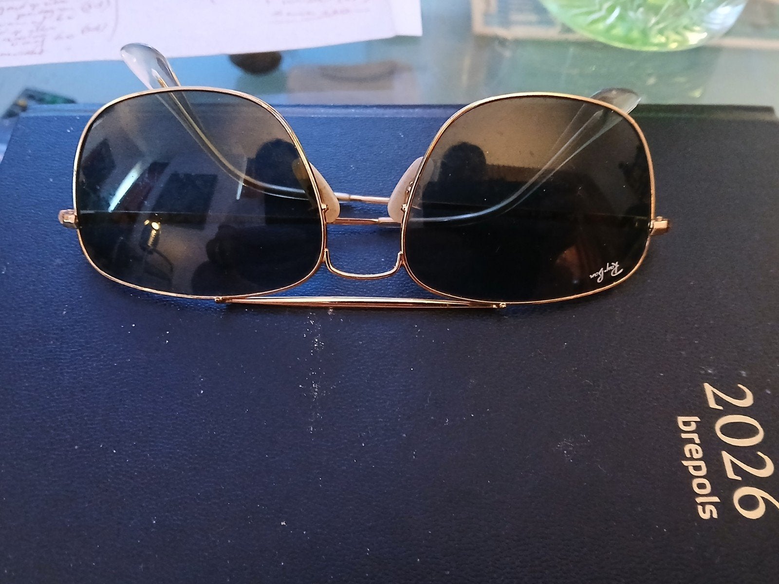 ray ban the colonel   gold  black, Ophalen of Verzenden, Zo goed als nieuw, Zwart, Ray-Ban