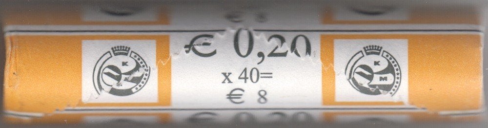 België euromunten origineel rolletje van 20 eurocent 2004, Verzenden, België, 20 cent, Losse munt