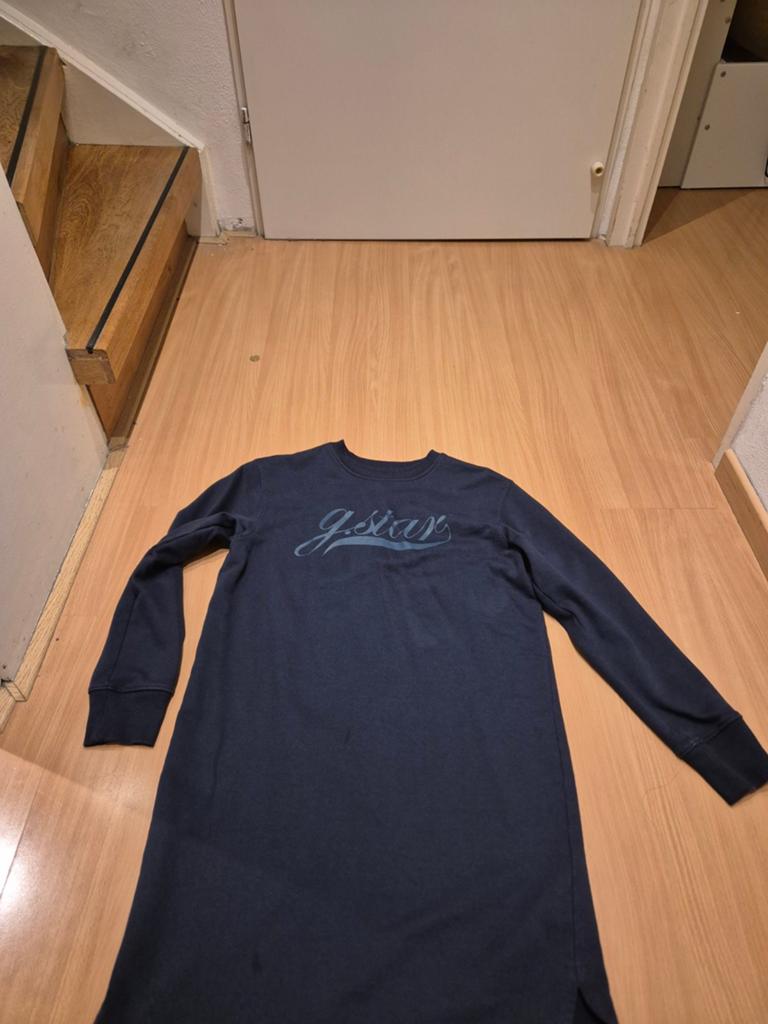G-Star RAW Jurk - Donkerblauw - Maat S - Kastopruiming, Blauw, Ophalen of Verzenden, Maat 36 (S), Gedragen