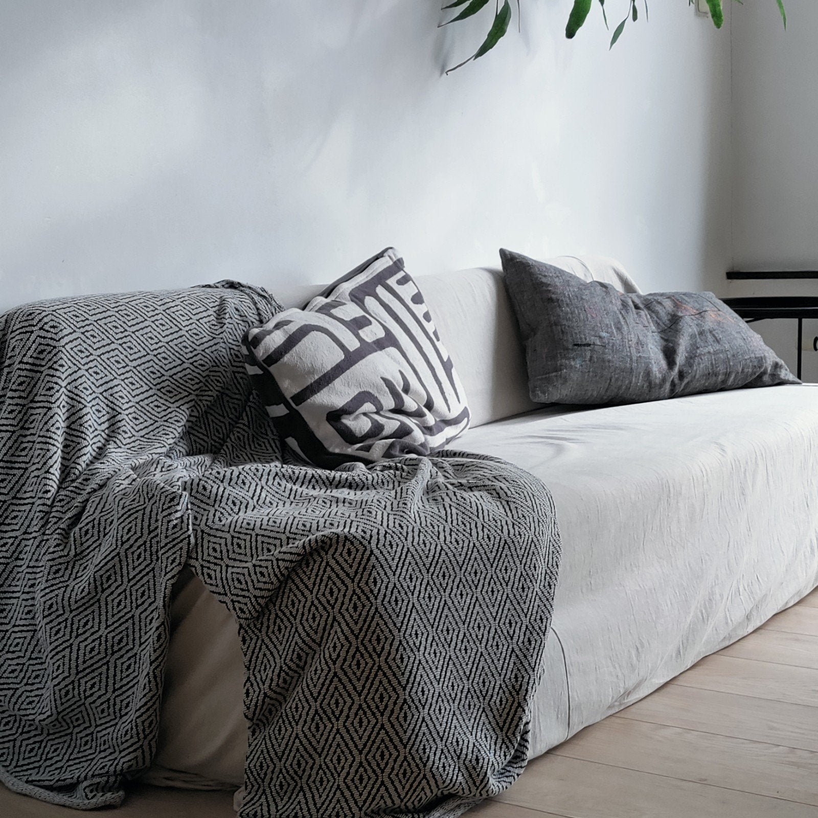 Vintage bedbank., Ophalen, Gebruikt, Tweepersoons