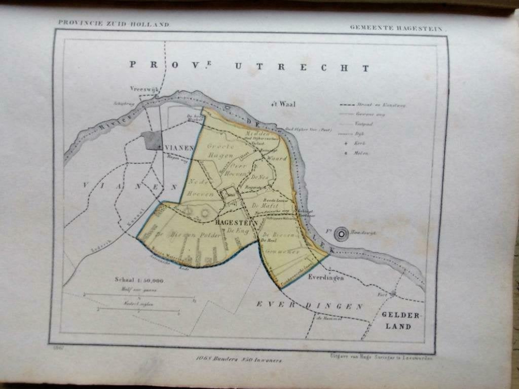 057 / Hagestein / Reijerstein / Litho  Kuyper  ZH, Ophalen of Verzenden