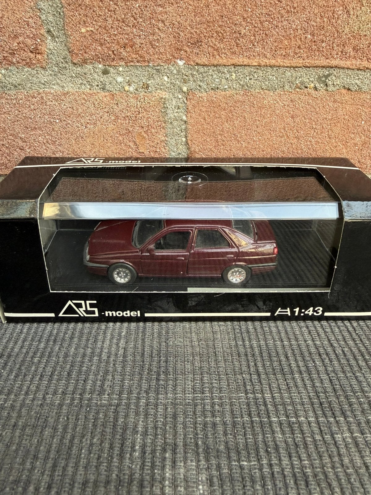 1:43 ARS Alfa Romeo 155 bordeaux, Ophalen of Verzenden, Zo goed als nieuw, Auto, Overige merken