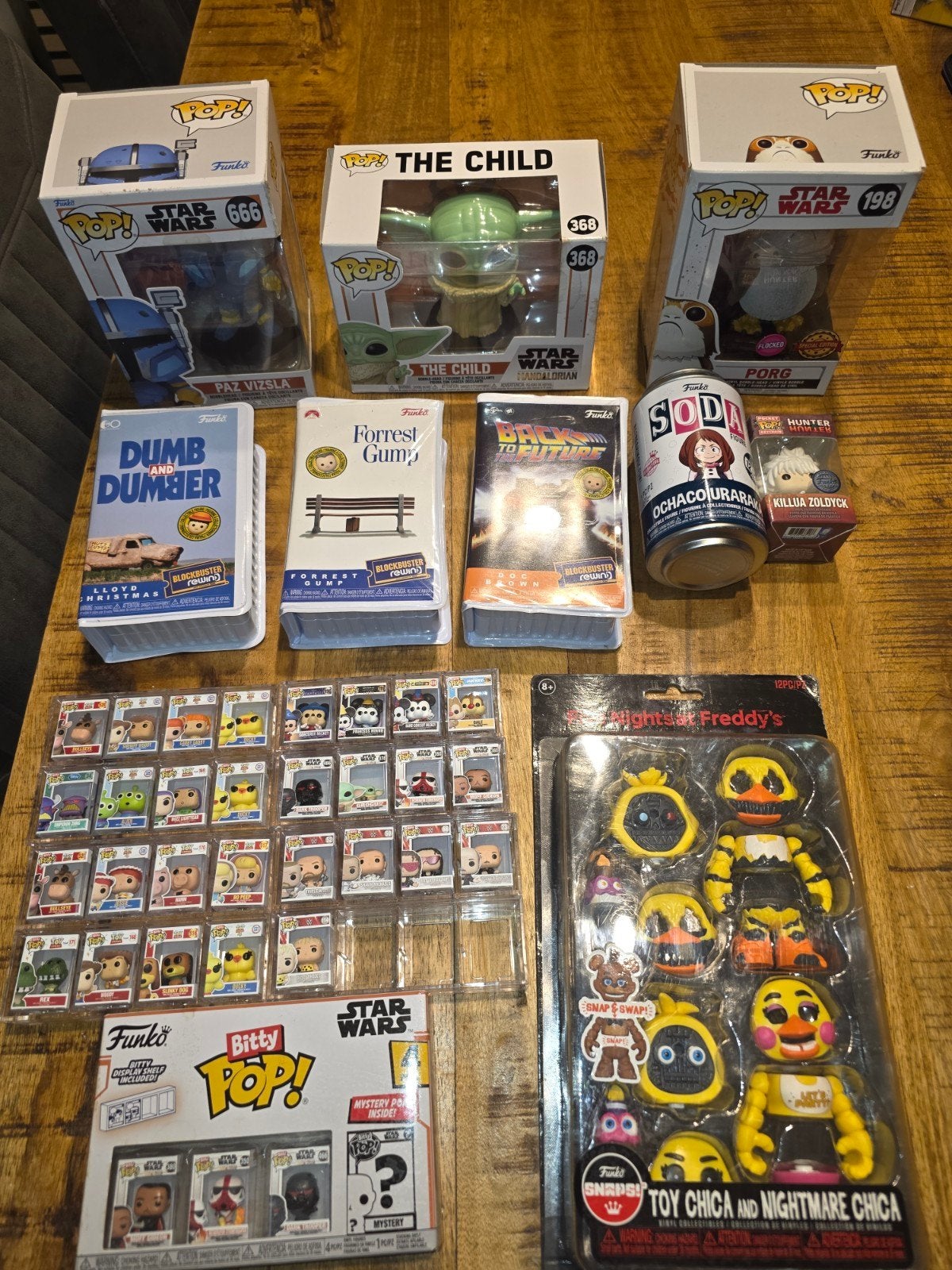 funko collectie, Ophalen