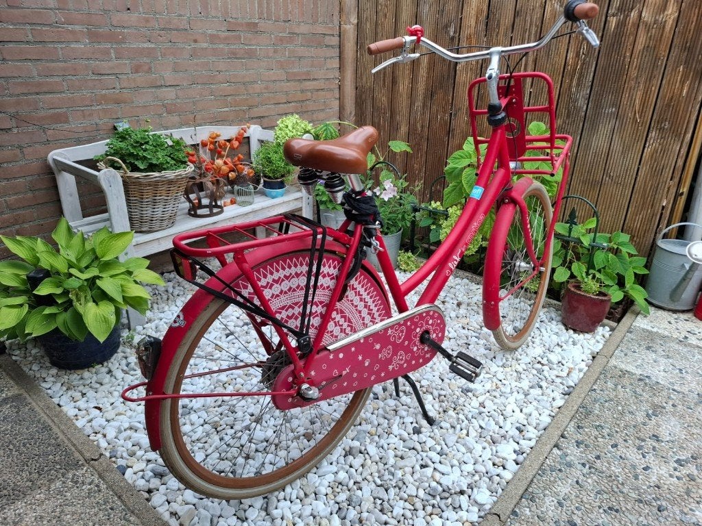 Mooie rode Cortina Lief 28 inch fiets, Ophalen, Gebruikt, Handrem, Cortina
