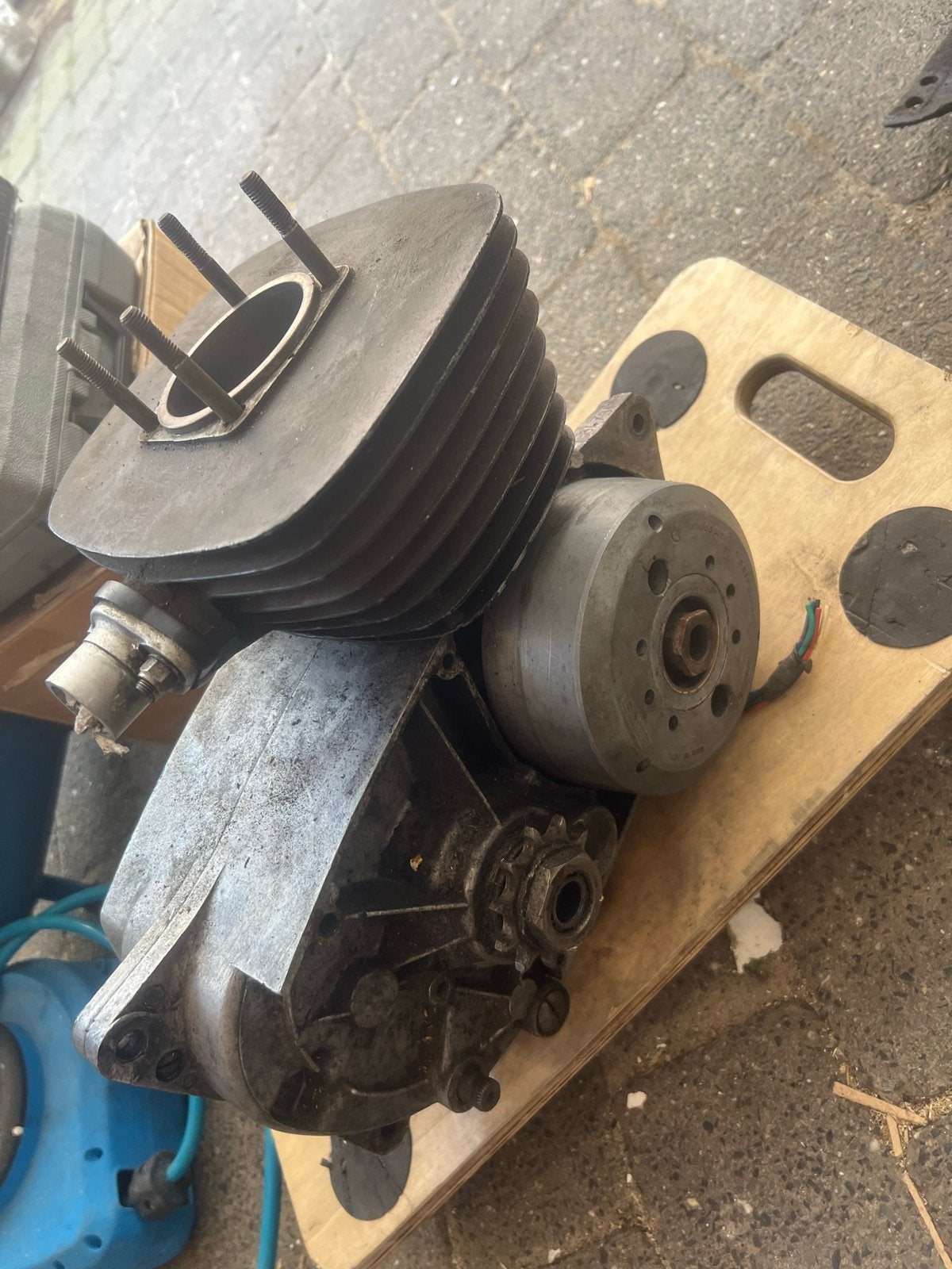 Ossa Mar 250cc onderdelen: blok, skid plate, zijkant, standa, Ophalen, Gebruikt