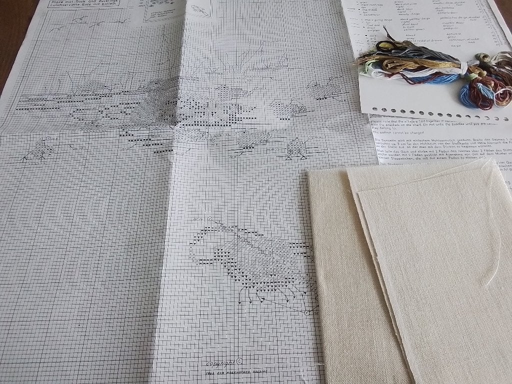 Borduurpakket van eva rosenstand eendjes nr 24011, Ophalen of Verzenden, Zo goed als nieuw, Handborduren, Borduurpakket