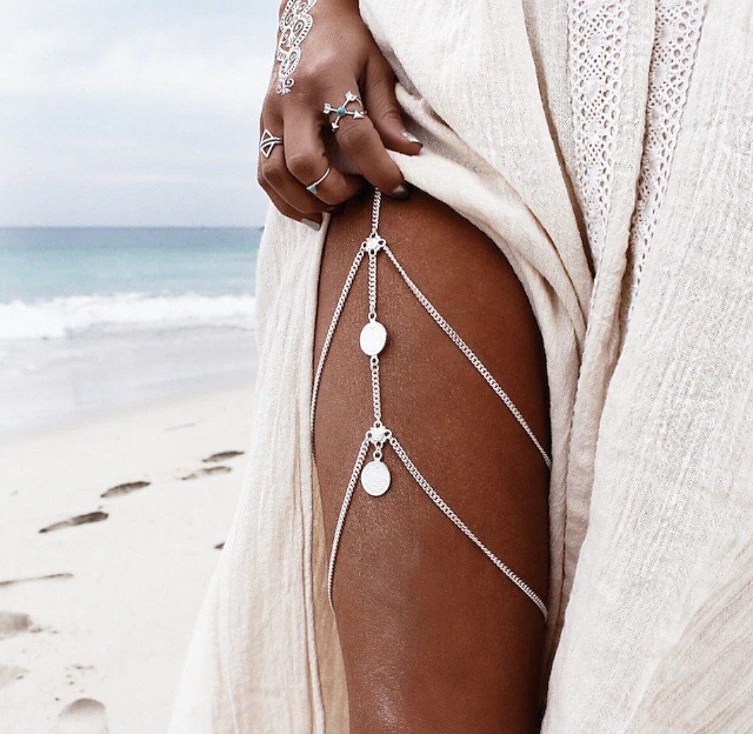Bohemian boho ibiza bodychain lichaamsketting festival nieuw, Ophalen of Verzenden, Nieuw