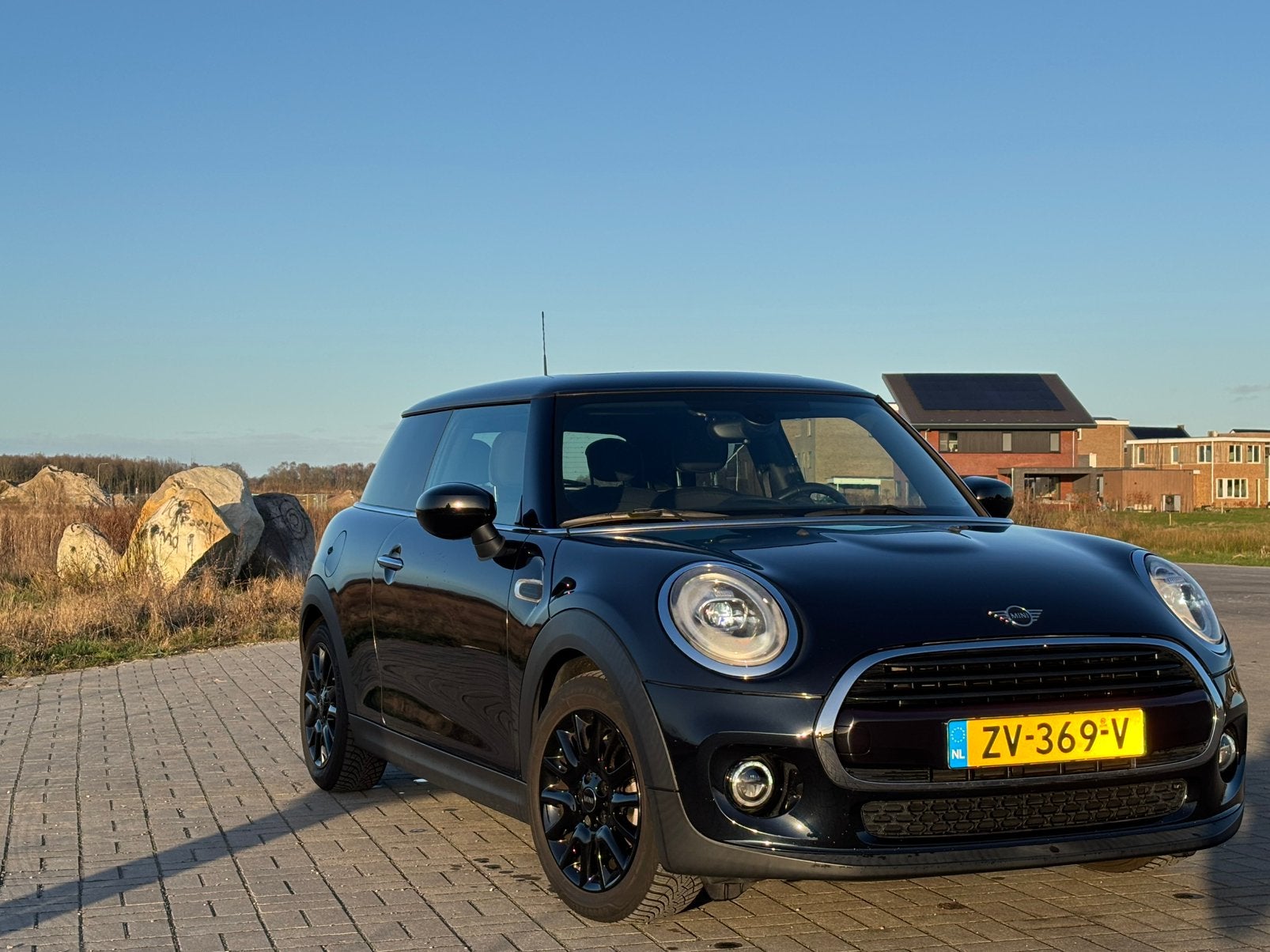 Mini 3-deurs (f56) 1.5 136pk Aut 2019 Blauw, Zwart, 49 €/maand, Origineel Nederlands, USB