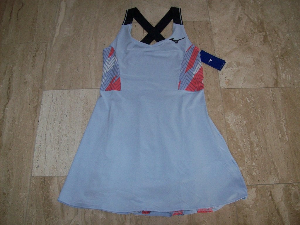 Nieuwe Tennis jurk van Mizuno maat S, M, L, Maat 38/40 (M), Blauw, Overige typen, Nieuw