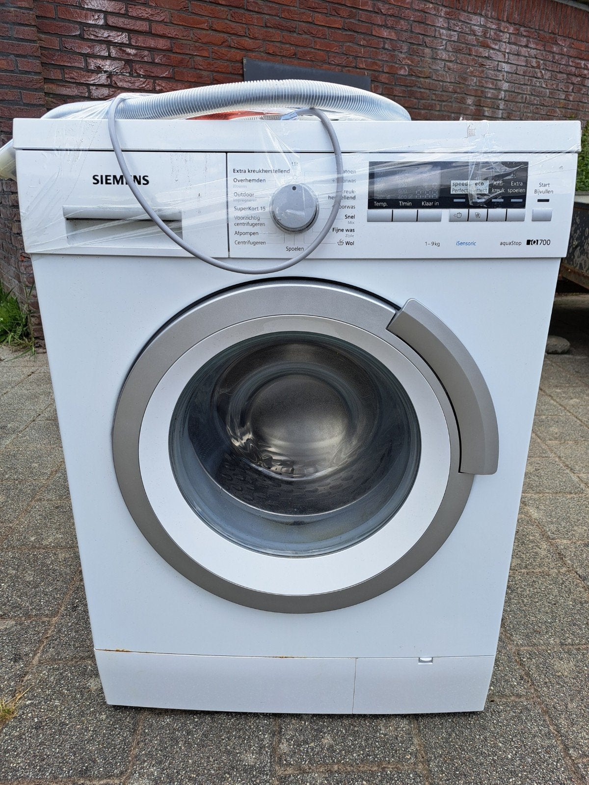Siemens iQ700 Wasmachine 9kg - Licht beschadigd, Witgoed en Apparatuur, Wasmachines, Ophalen, 1200 tot 1600 toeren, Gebruikt, 8 tot 10 kg