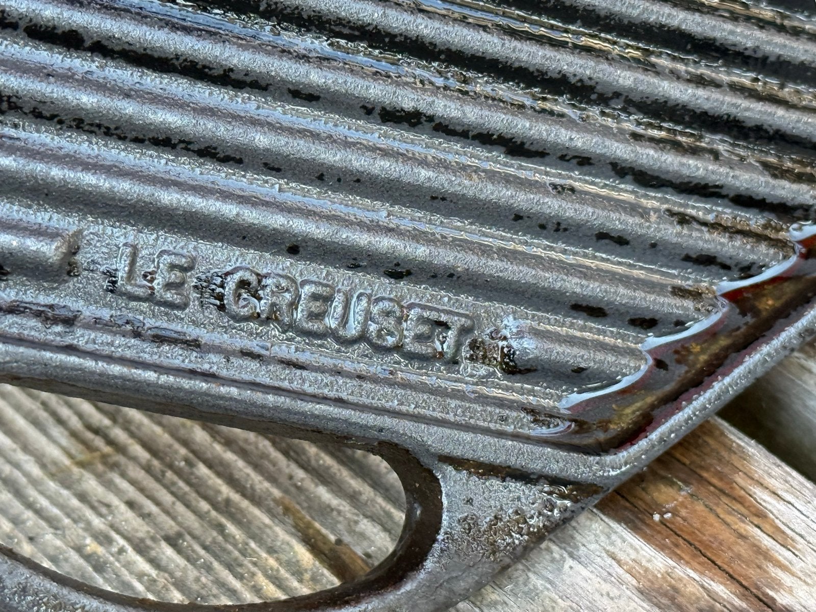 Le Creuset Gietijzeren Grillplaat - Gebruikt, Ophalen, Gebruikt, Gietijzer, Overige typen