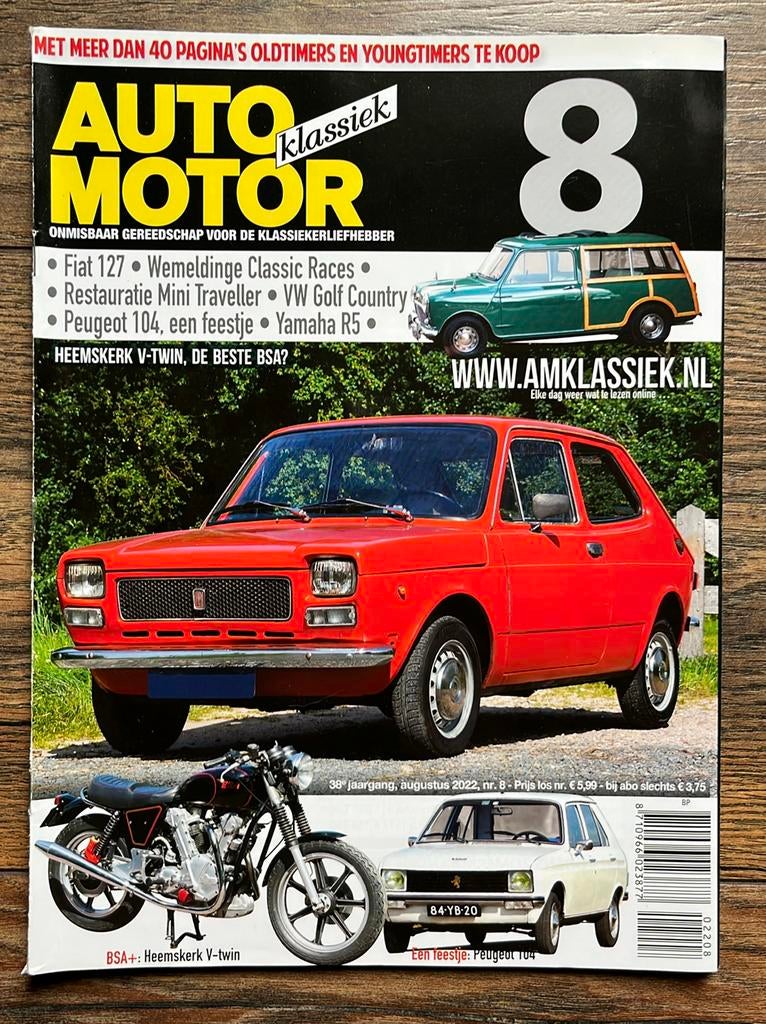 AMK: Peugeot 104, Yamaha R5, Fiat 127, Golf Country, Ophalen of Verzenden, Zo goed als nieuw, Algemeen