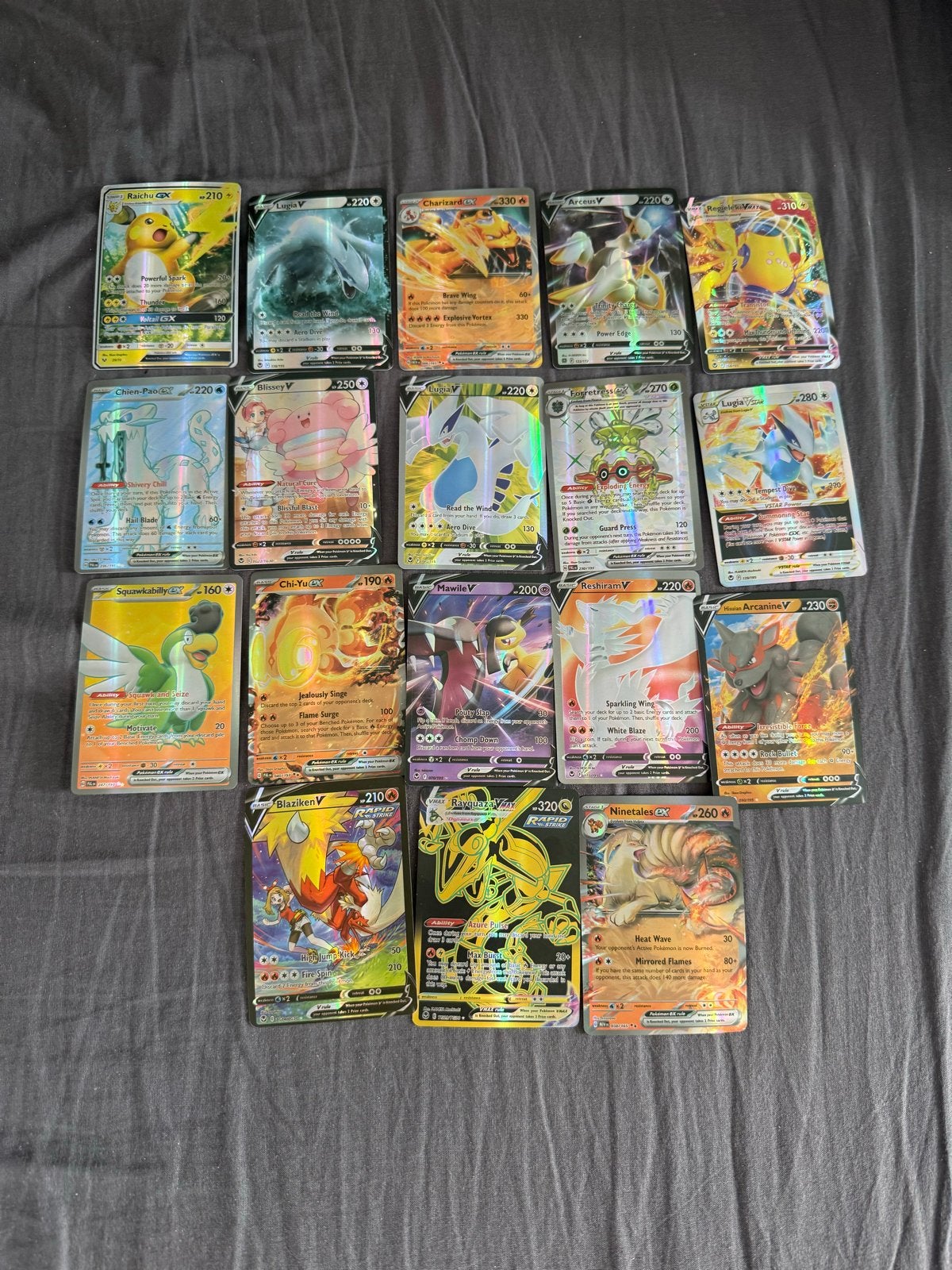 Pokémon Kaarten Collectie - V, VMAX, EX, GX, VSTAR, Full Art, Ophalen, Zo goed als nieuw, Meerdere kaarten, Foil