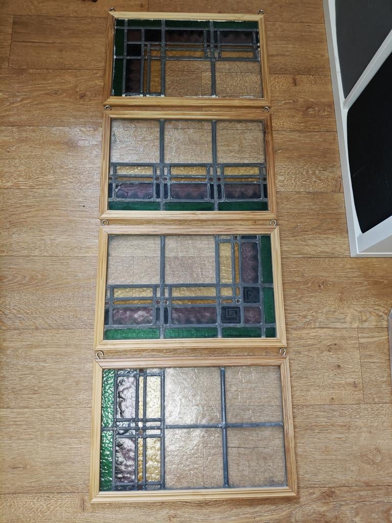 Glas in lood ingelijst, Ophalen