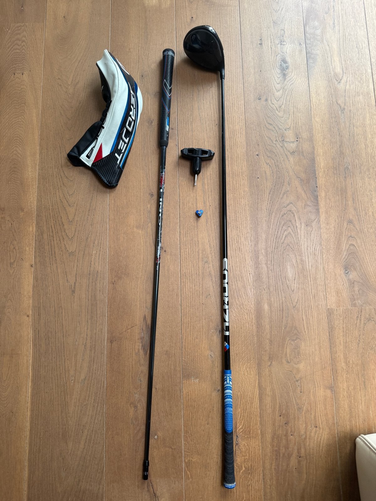Cobra Aerojet Driver 10.5 met HZRDUS shaft Regular, Ophalen, Gebruikt, Club, Overige merken