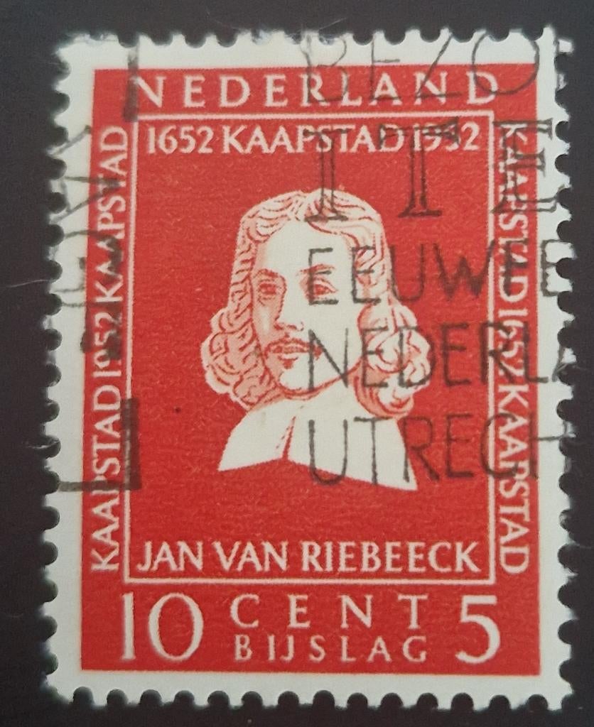 Nederland 1952 - nvph 578-581 - Riebeeck  - ab1, Postzegels en Munten, Verzenden, T/m 1940, Gestempeld