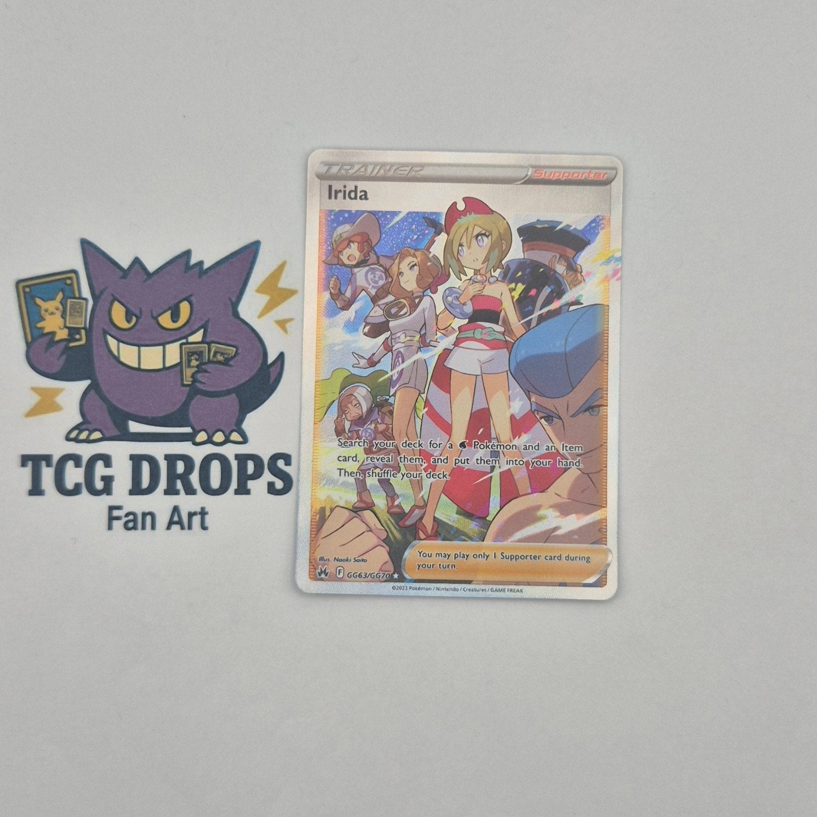 Irida GG63/GG70	Crown Zenith, Hobby en Vrije tijd, Ophalen of Verzenden, Zo goed als nieuw, Losse kaart, Foil