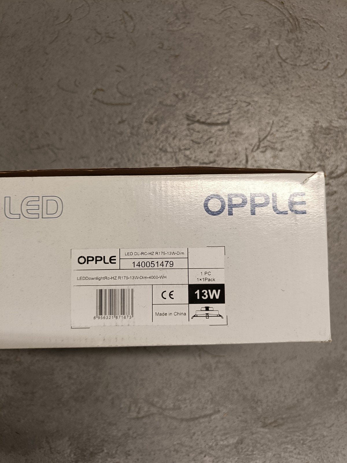 OPPLE LED Downlight 13W - 4000K - 1 stuk, Ophalen of Verzenden, Nieuw, Wit, Overige merken