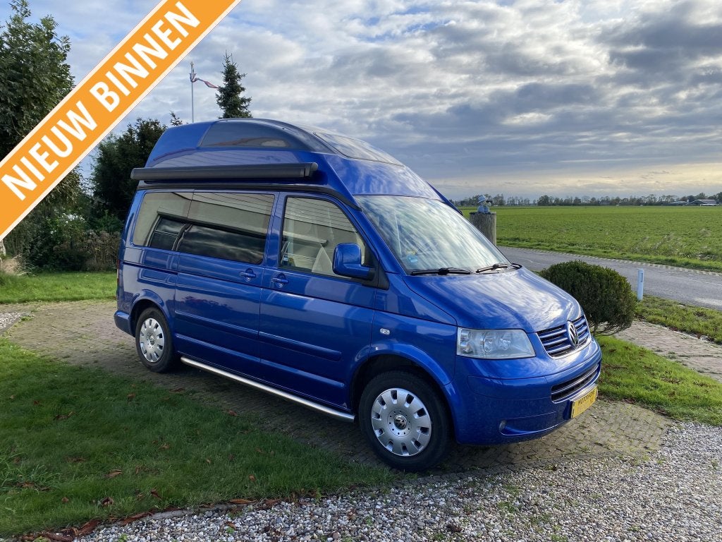 Volkswagen T5 California Polyroof 2007 DSG Automaat 174 Pk, Automaat, Buscamper of Camperbus, Volkswagen, Treinzit