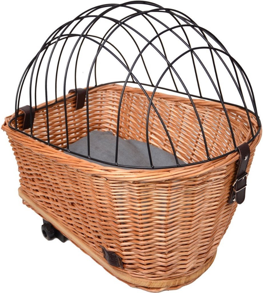 honden fietsmand, Ophalen