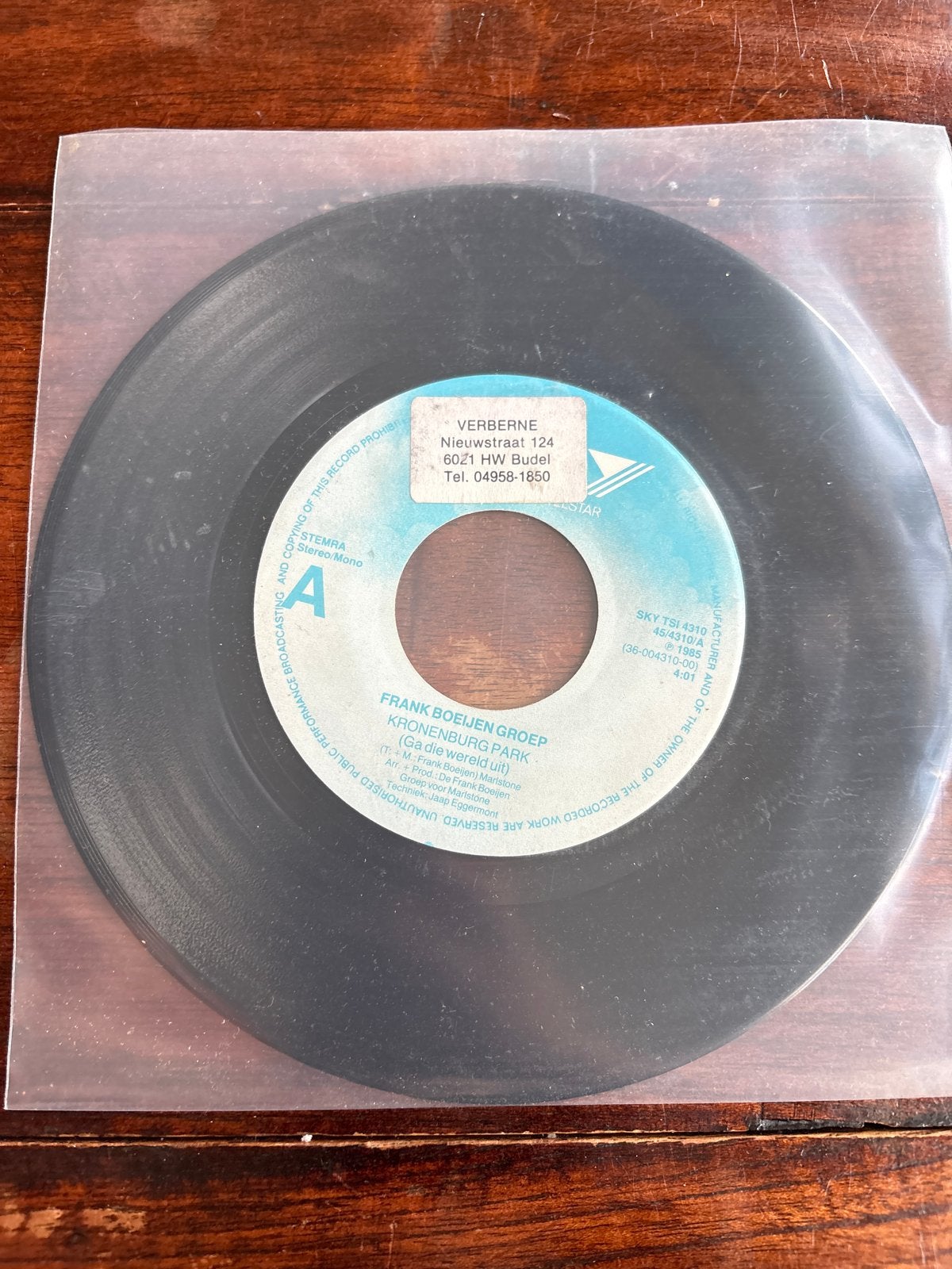 Frank Boeijen Groep - Kronenburg Park / De Waarheid (Single), Gebruikt, 7 inch, Ophalen of Verzenden, EP