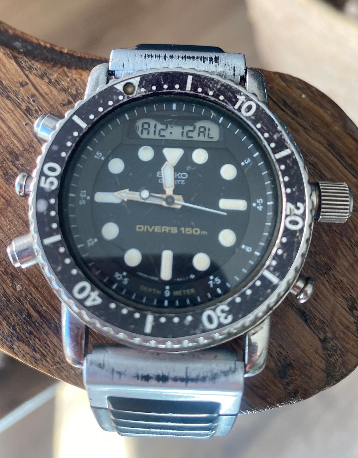 Vintage Seiko Diver’s 150 m H 558-5000, Ophalen of Verzenden, Gebruikt, Staal, Seiko