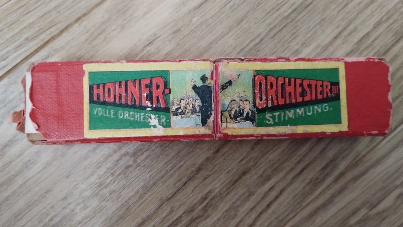 Hohner Vereins-Harmonika mondharmonica met doosje, Gebruikt, Overige typen, Ophalen of Verzenden, Met koffer of doosje