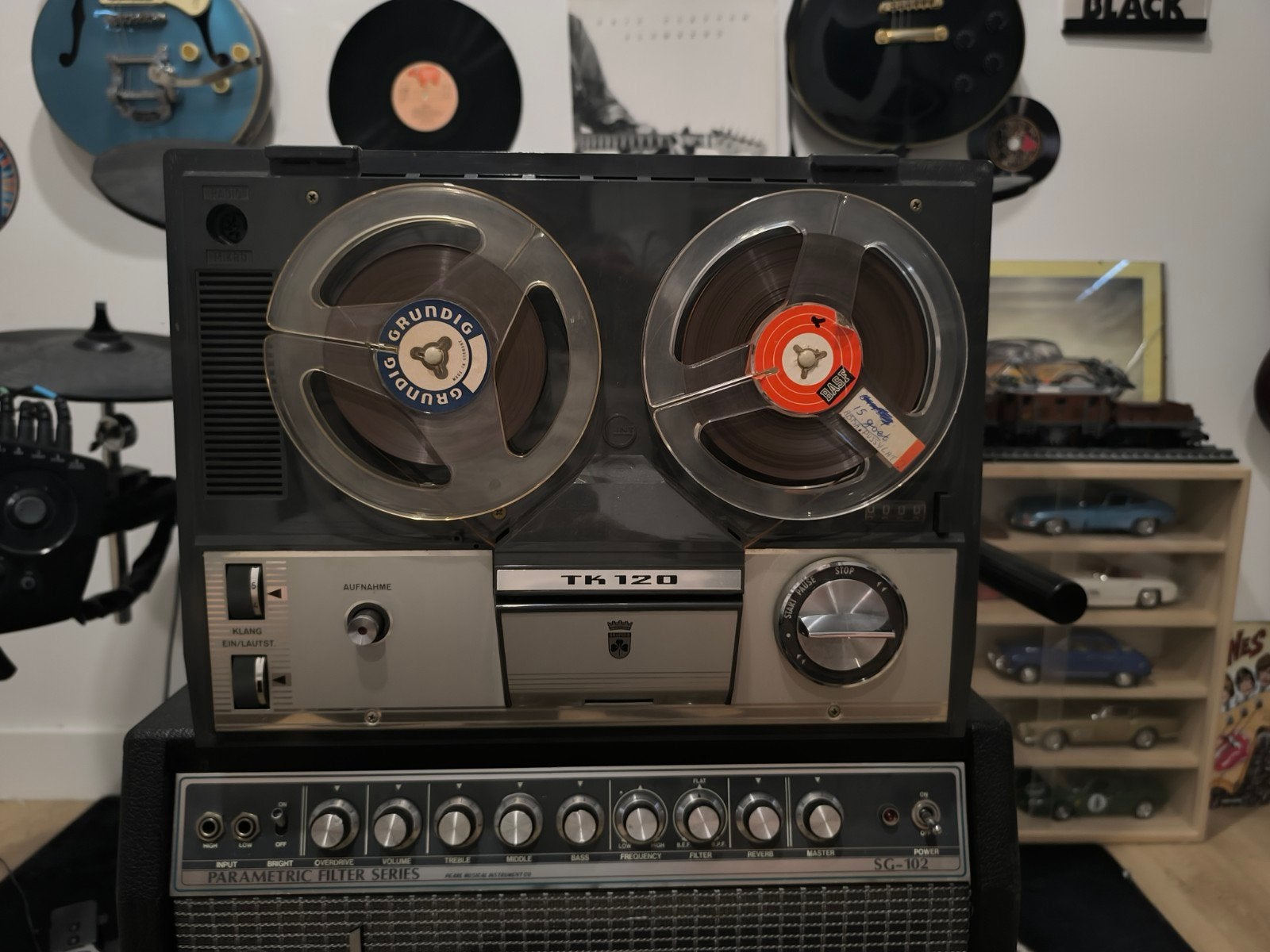 Grundig TK120 Bandrecorder!, Muziek en Instrumenten, Ophalen, Zo goed als nieuw, Delay of Echo