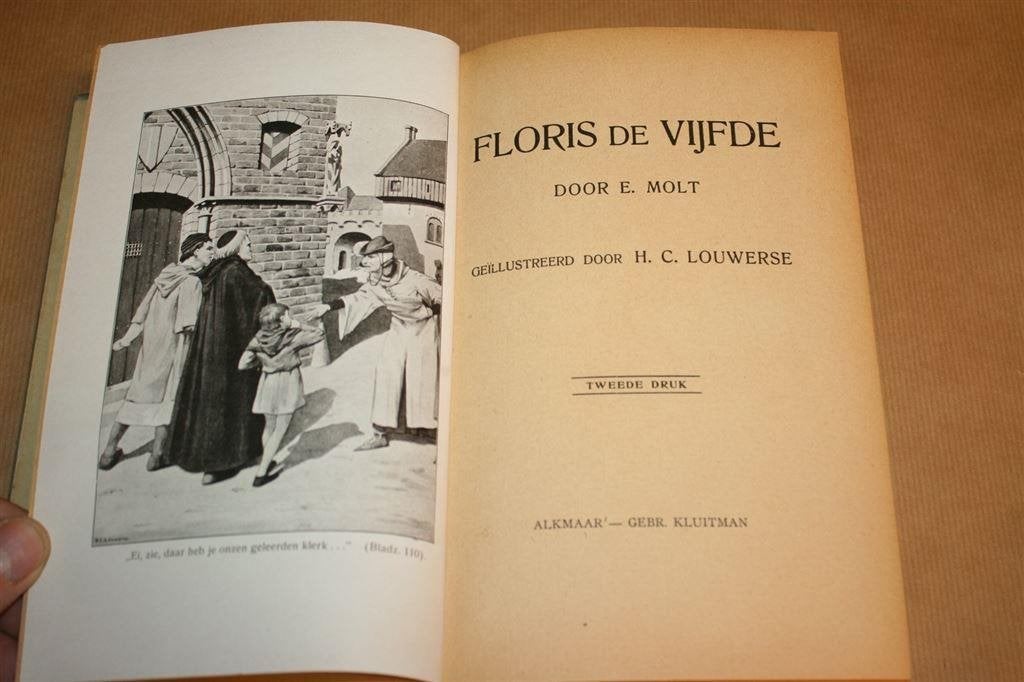 Floris de Vijfde. Molt. Uitg. Kluitman 1918., Ophalen of Verzenden, Gelezen
