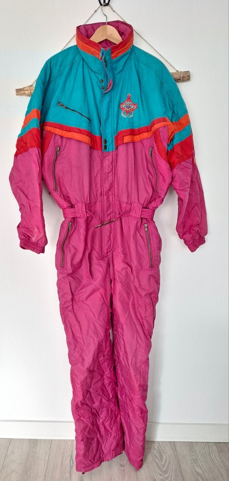 vintage skipak 54/XL retro fout après-ski carnaval klunen, Sport en Fitness, Ophalen of Verzenden, 160 tot 180 cm, Kleding, Overige merken