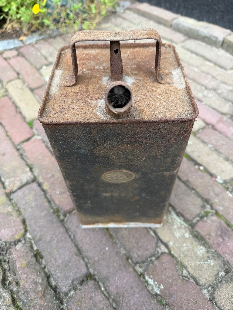 Vintage oliekan ESSO 1954, Ophalen of Verzenden