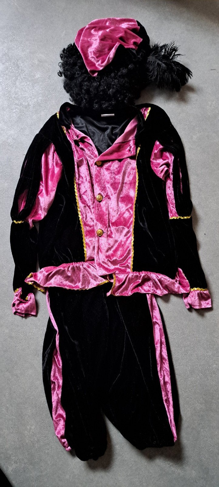 Roze Pietenpak Maat M - Compleet met Pruik en Accessoires, Kleding | Dames, Maat 38/40 (M), Boland, Kerstmis of Sinterklaas, Ophalen of Verzenden