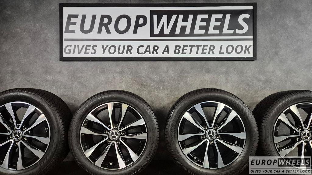 17 inch Mercedes C klasse W206 S206 Bicolor Zwart breedset, Gebruikt, Velg(en), -, -