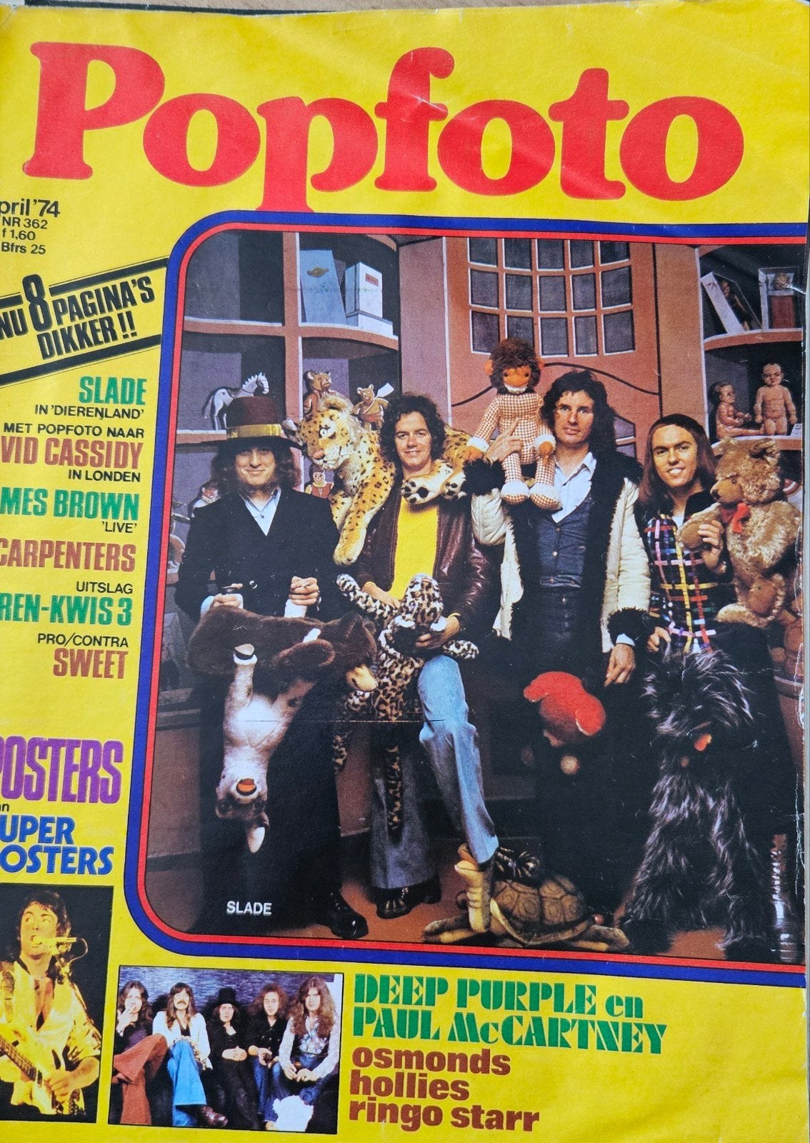 Popfoto April 1974 compleet, Ophalen of Verzenden, Muziek, Film of Tv