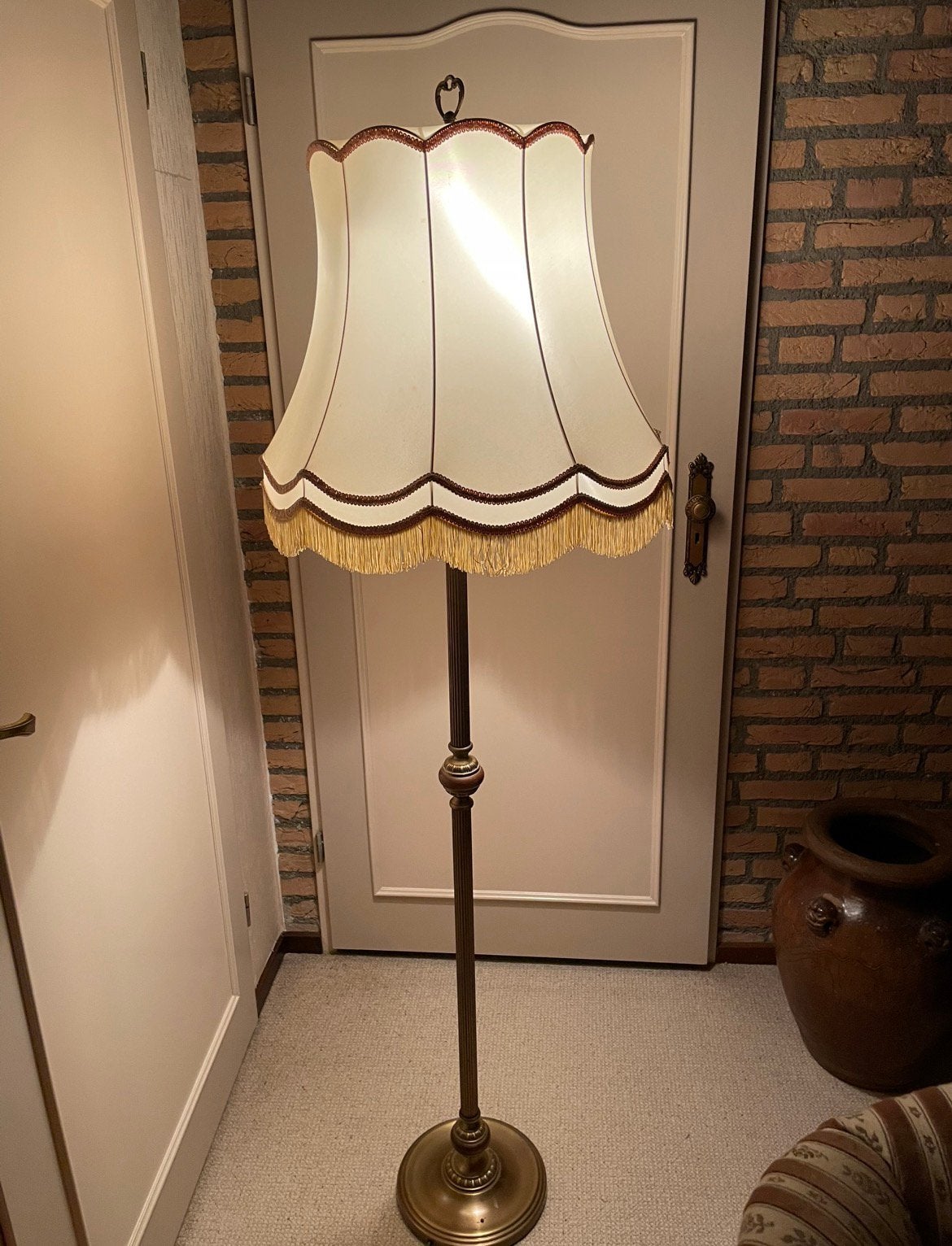 Vintage staande lampen, vloerlampen, franjes, boudoir granny, Huis en Inrichting, Ophalen, Gebruikt, 150 tot 200 cm