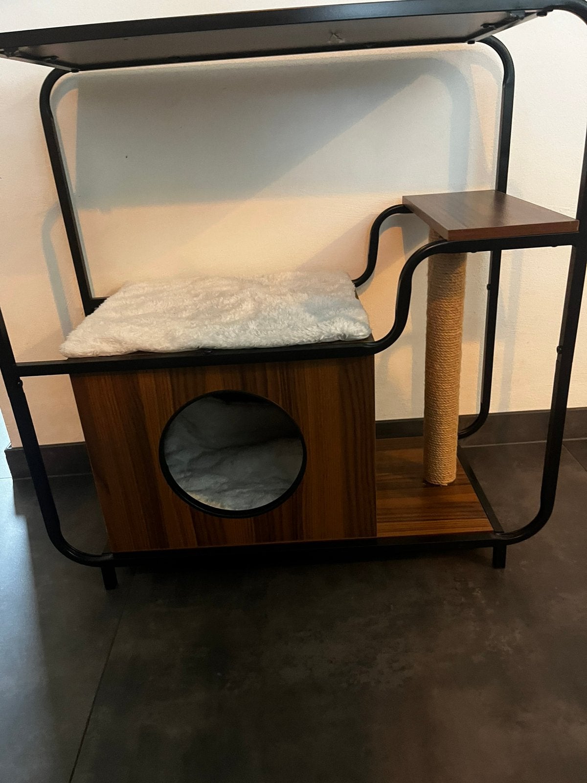 Krabpaal meubel voor kat, kattenmandje, Dieren en Toebehoren, Kattenmanden, Ophalen, Zo goed als nieuw, Riet