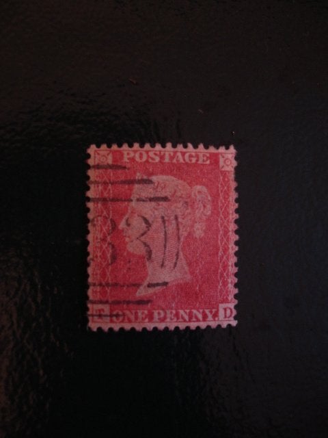 Red Penny met Queen Victoria (1841 ~ 1879), United Kingdom!, Postzegels en Munten, Postzegels | Europa | UK, Ophalen of Verzenden