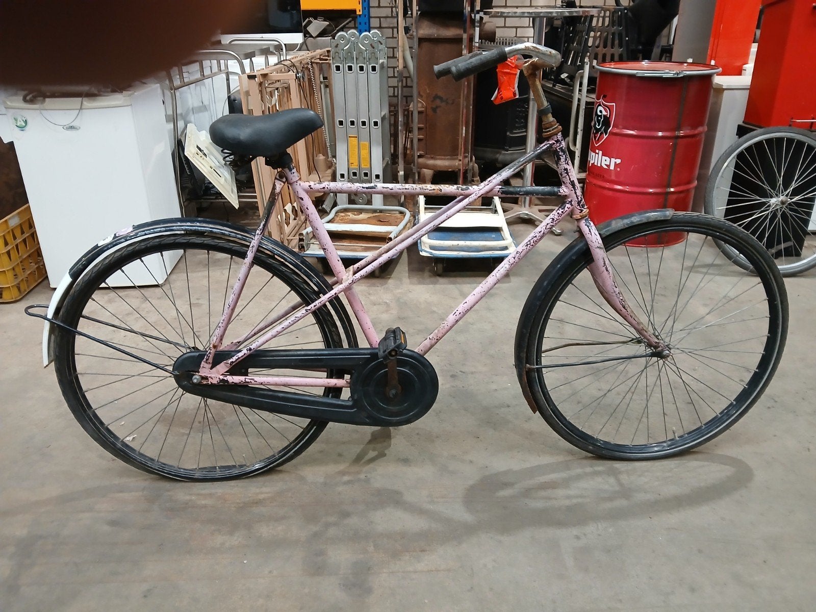 Kruisframe herenfiets opknapper - frame recht, trapas goed, Ophalen of Verzenden, Kruisframe, BSP ?, Project
