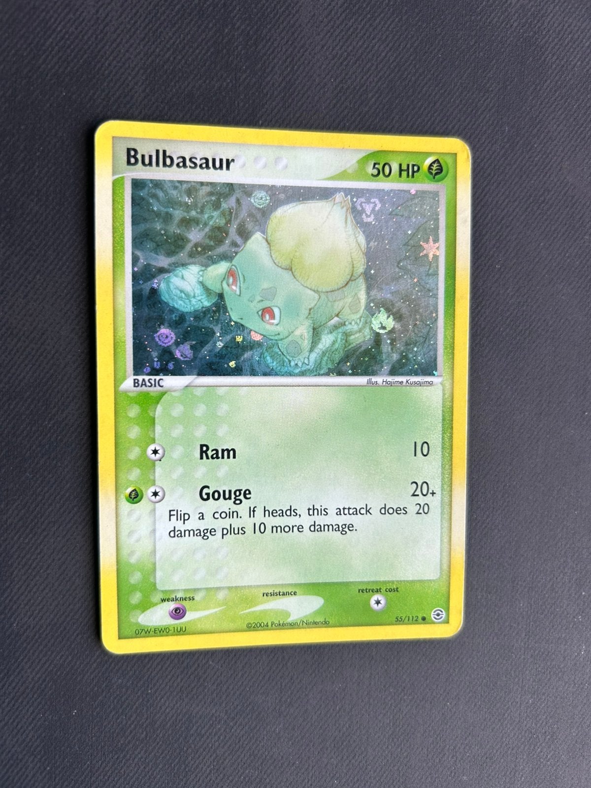 Bulbasaur reverse 55/112, Ophalen of Verzenden, Nieuw, Losse kaart, Foil